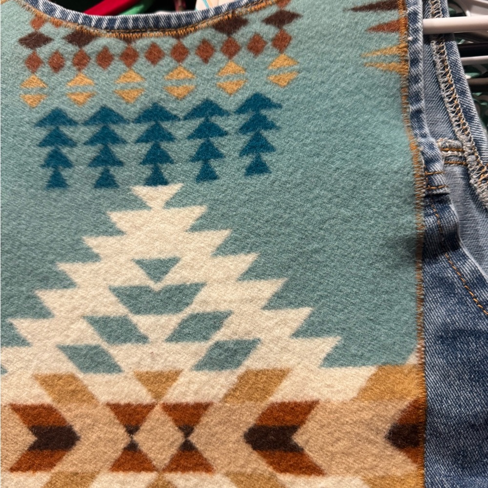 Three Sons Denim Jacket With Brown Patch - image 3